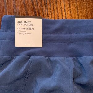 Calia Journey Collection Mid-Rise Shorts - Cool Blue